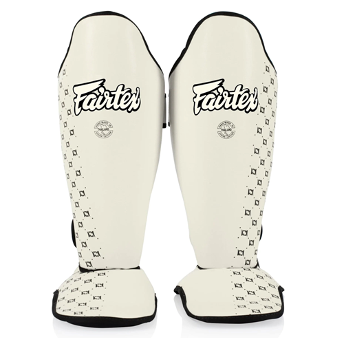 SP5 Competition Muay Thai Shin Guard (White) - Fairtex