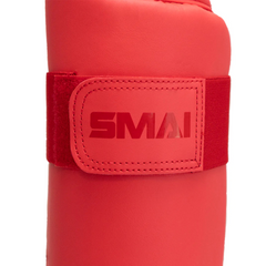 WKF Approved Karate Shin & Instep Guard (Red) - SMAI